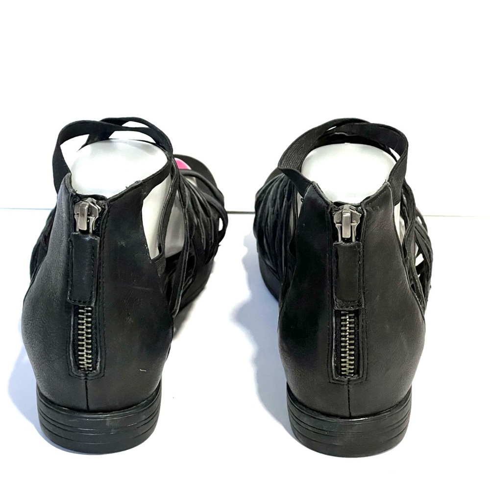Eileen Fisher “Airy” Platform Black Strappy Sport Roman Gladiator Sandal Sz 9.5 - Picture 7 of 13